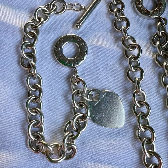 Tiffany & Co. Silver Chain Bracelet and Necklace Set - Picture 4 of 10